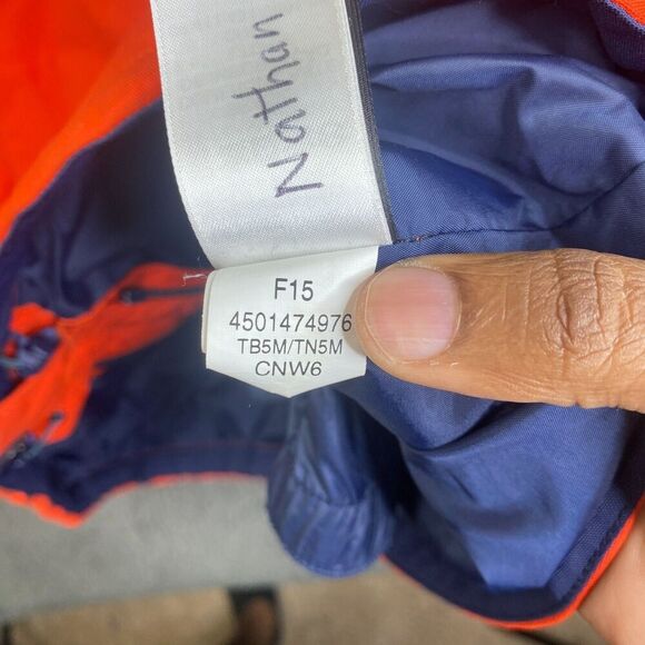 North Face Hyvent 3 in 1 Jacket Mens Medium Orange Shell Only - Picture 14 of 16